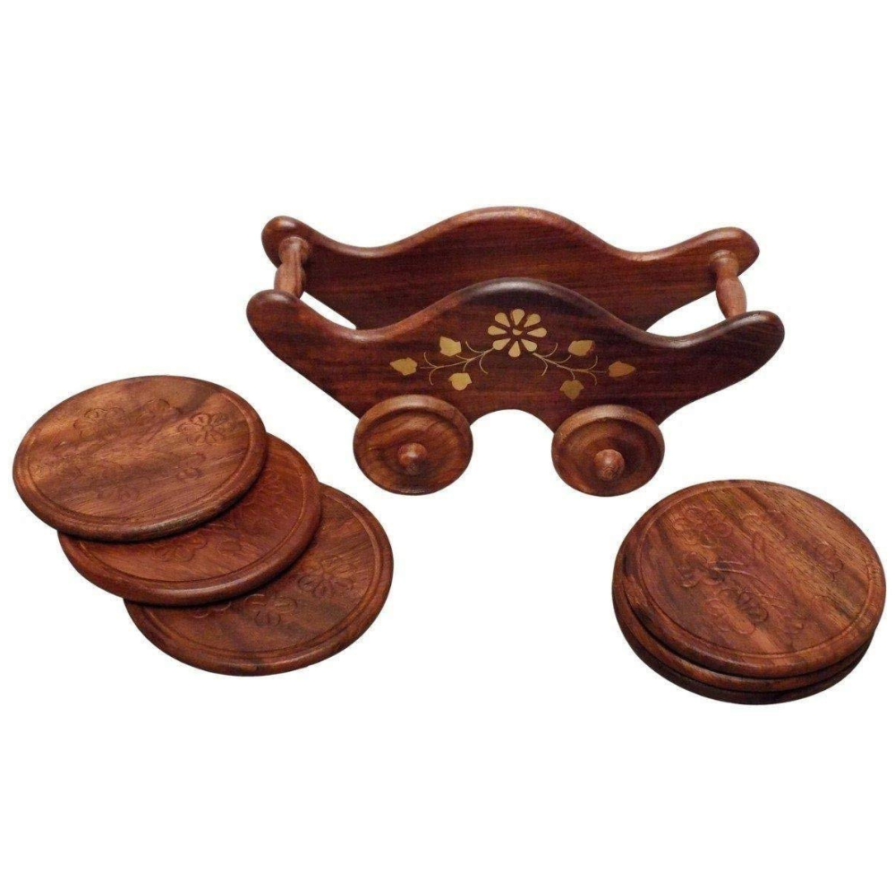 Wooden Tea Coasters 5